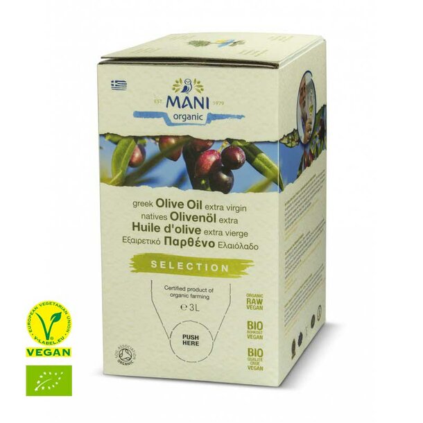 MANI natives Olivenöl extra, bio, 3,0 l BIB