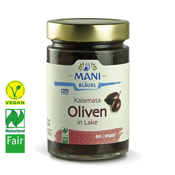 Kalamata Oliven in Lake, BIO, Vegan, Naturland Fair