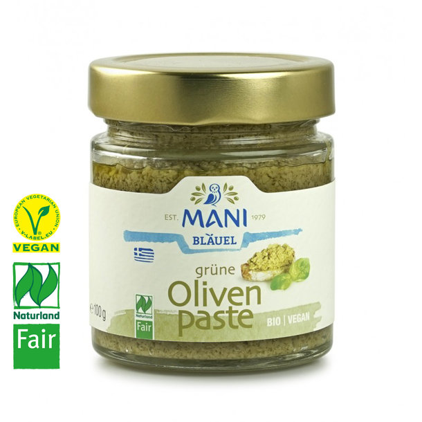 Grünes Olivenpaté, Bio, Vegan, Naturland Fair, 180g