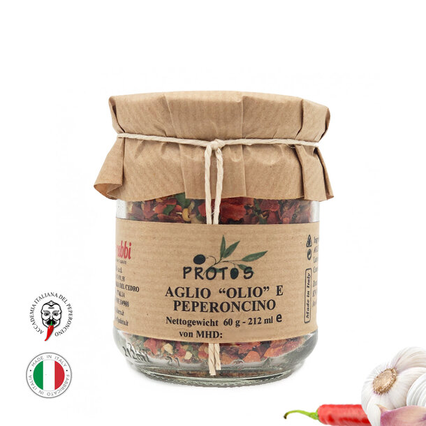 Seasoning Chili Garlic, Aglio "Olio" e peperoncino, 60g