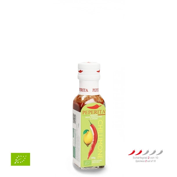 Chili Zitronen Sauce, salsa al peperoncino e limone, bio, 100g