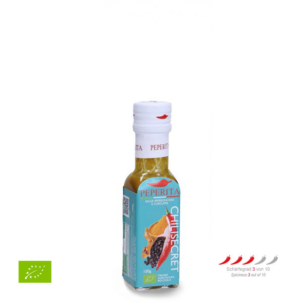 Chili Soße mit Kurkuma, Trito Fresco Chili Secret, Bio, 100g