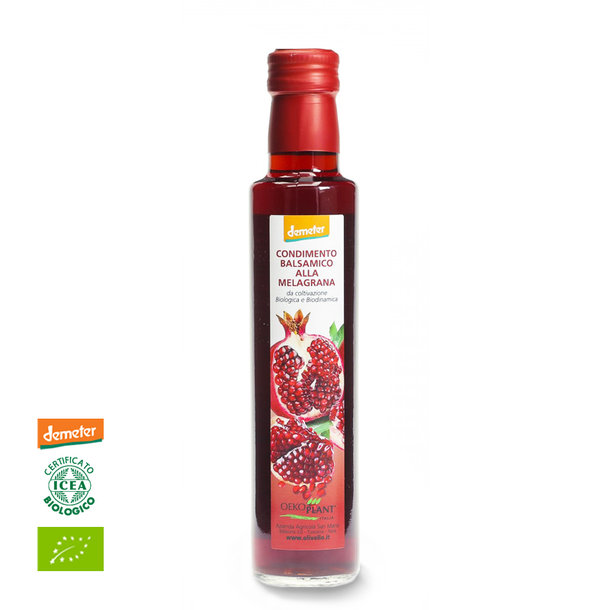 Pomegranate Balsamico, Condimento Balsamico Alla Melagrana, organic, Demeter, 250ml