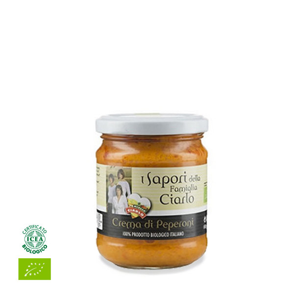 Crema di Peperoni, Paprikapesto, Bio, 180g