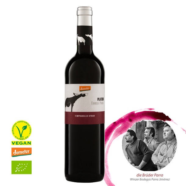 PLATERO Tempranillo-Syrah, organic, Demeter 0,75l