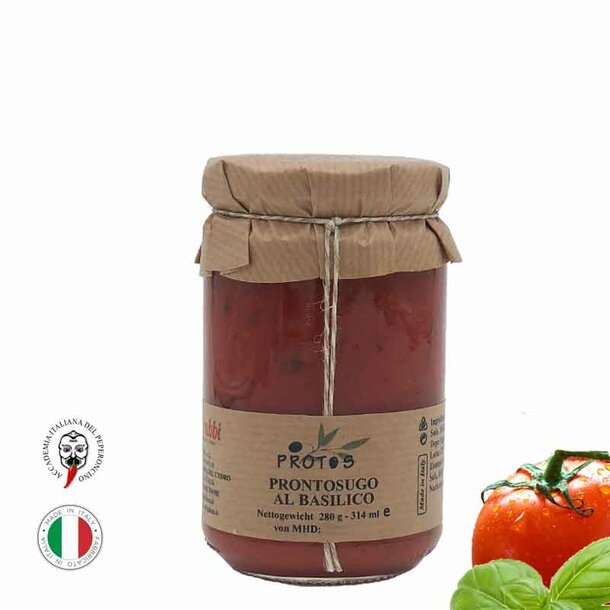 Tomatensauce mit Basilikum, Prontosugo al Basilico,280g