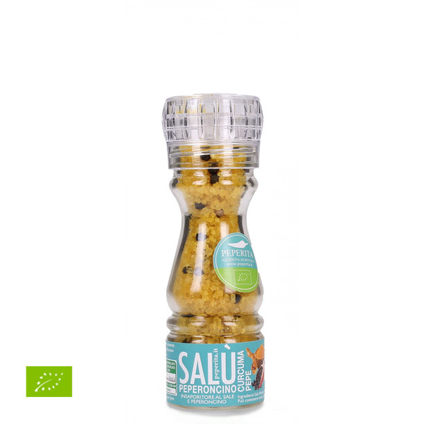 Salz mit Kurkuma und Pfeffer, Sale Chilisecret, Bio, 95g