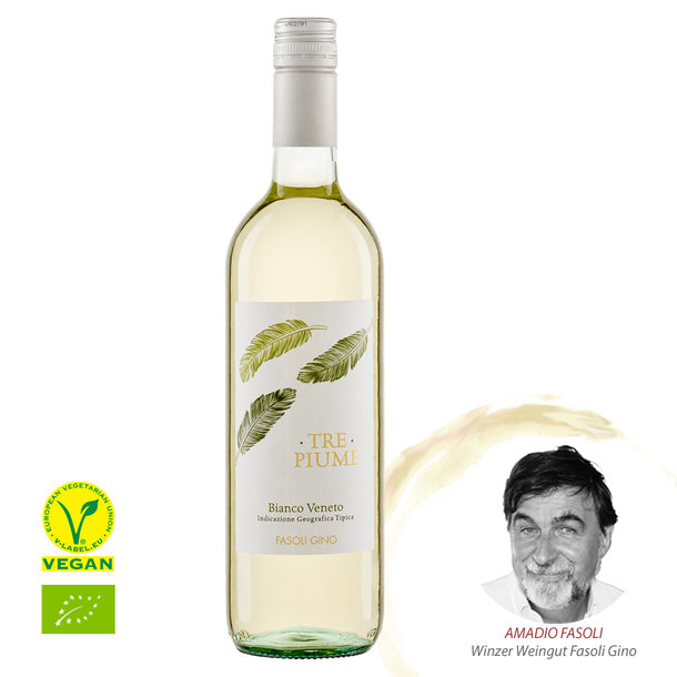 TRE PIUME Bianco Veneto IGT, organic, 0,75l