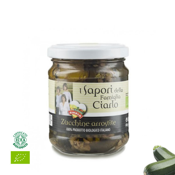 Gegrillte Zucchini in Olivenöl, Zucchini Arrostite, Bio, 180g