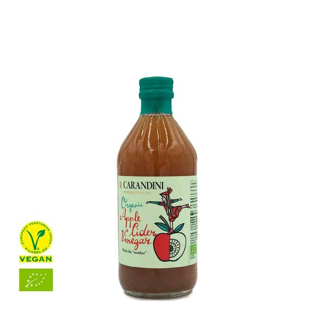 Organic apple cider vinegar with "mother" Carandini