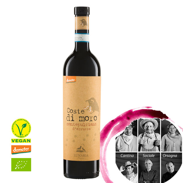 COSTE DI MORO Montepulciano d'Abruzzo DOP, organic, Demeter 0,75l