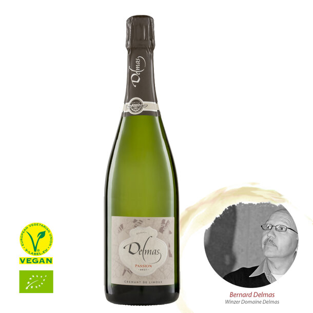 Crémant de Limoux Brut AOC Delmas, Bio, 0,75l