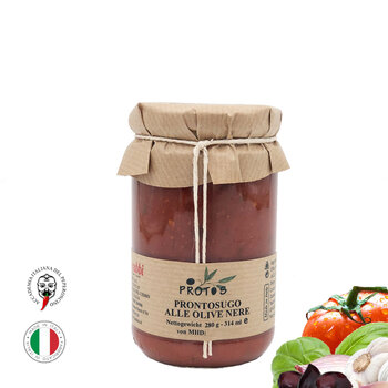 Tomatensauce mit schwarzen Oliven, Prontosugo Alle Olive Nere,280g