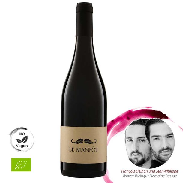 Le Manpot Rouge Cotes de Thongue IGP Domaine Bassac, Bio, 0,75L