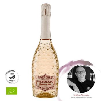 Pizzolato Rosé Spumante extra dry aus dem Veneto, Bio, 075l